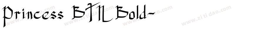 Princess BTN Bold字体转换